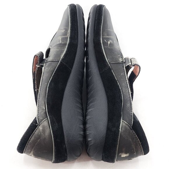 NAOT Matai Mary Jane Swirl Metallic Leather Flats Shoes Hook & Loop - Picture 6 of 9